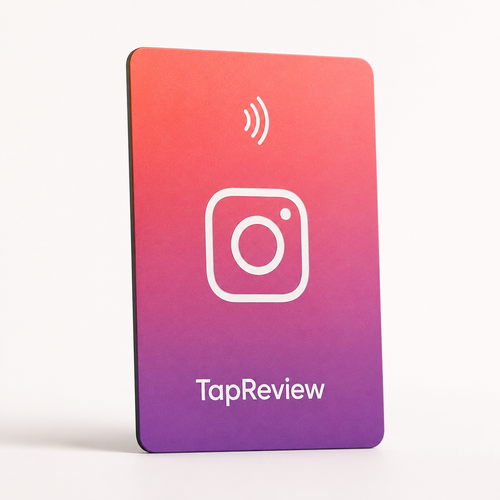 Card NFC TapReview per profilo Instagram