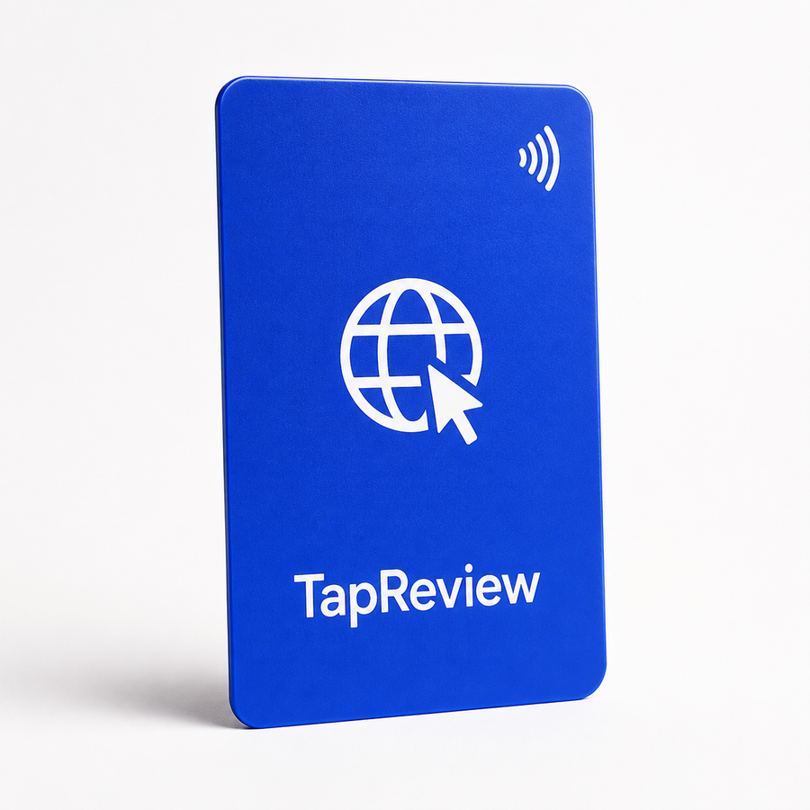 Card NFC TapReview per visitare il sito in funzione